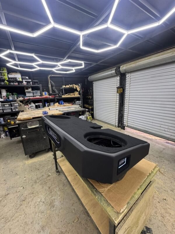 1f22792a-666b-4808-9b9f-e902c072591e.jpeg Triple 8” Audio Dynamics 3000 Series Under-Seat Enclosure for Ford Trucks