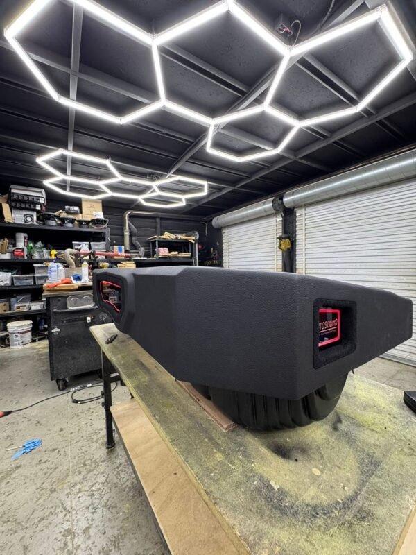 7e647b92-e055-415a-af1d-d64e5667607d.jpeg Triple 8” Audio Dynamics 3000 Series Under-Seat Enclosure for Ford Trucks