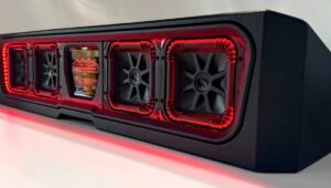 Custom Kicker Four L7S 8-inch Front-Firing Vented Sub Enclosure: 2019–2026 GMC & Chevy