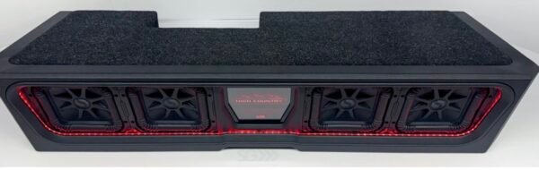 Custom Kicker Four L7S 8-inch Front-Firing Vented Sub Enclosure: 2019–2026 GMC & Chevy