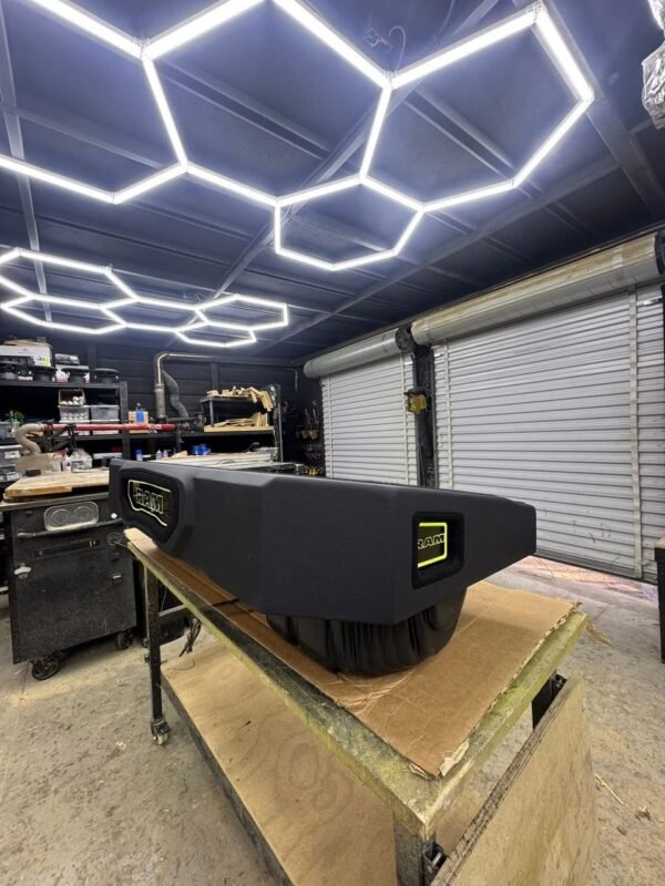 c2f213f0-6294-40cf-87a3-d87dc71e95ea.jpeg Triple 8” Audio Dynamics 3000 Series Under-Seat Enclosure for Ford Trucks