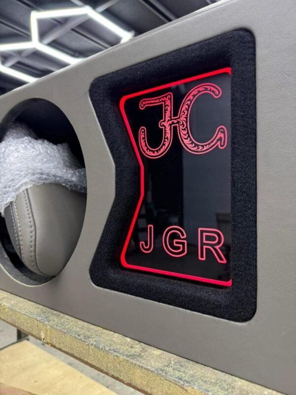 Custom Quad 8” Denali Truck Subwoofer Enclosure with RGB LED Grille Panel
