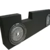 Ford F550 2004-2013 Super Duty Crew Cab Truck Dual 10″ Kicker CVT10 Subwoofer Sub Box Package