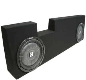 Ford F550 2004-2013 Super Duty Crew Cab Truck Dual 10″ Kicker CVT10 Subwoofer Sub Box Package