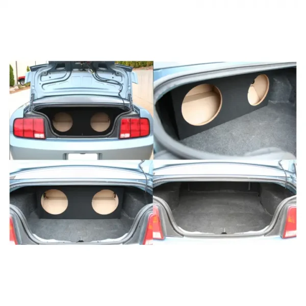 Ford Mustang Coupe 05-15 Custom Fit Dual 12″ Subwoofer Box