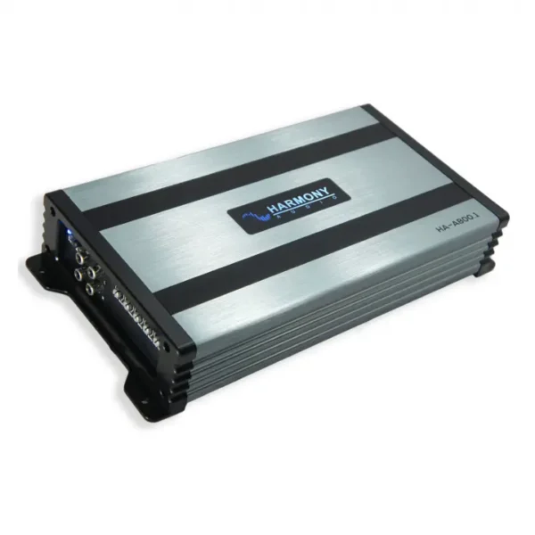 Harmony Audio HA-A800.1 Car Stereo Class D Amp Mono 1600 Watt Subwoofer Amplifier – 1 Ohm Stable – Includes Bass Remote