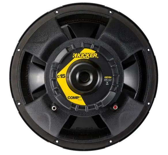 Kicker 43C154 15″ Comp C15 Series Sub 500W Peak 4-Ohm Car Subwoofer