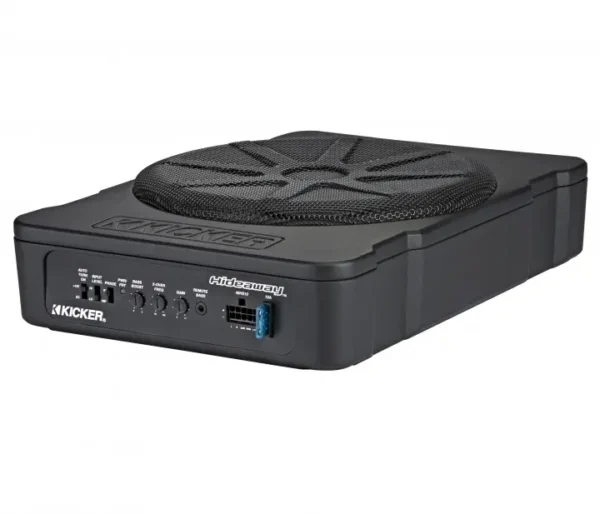 Kicker 46HS10 Car Audio Hideway 10″ Slim Sub Box Enclosure (Certified Renewed)