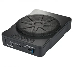 Kicker 46HS10 Car Audio Hideway 10″ Slim Sub Box Enclosure (Certified Renewed)